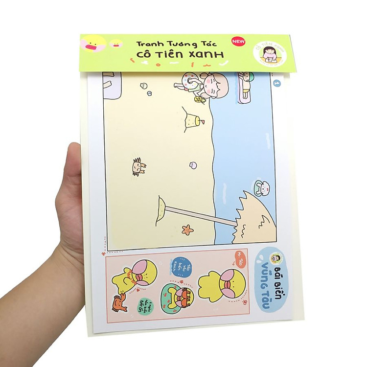 Bộ Tranh Tương Tác Cô Tiên Xanh Chính hãng Ưu đãi - Hình ảnh 4