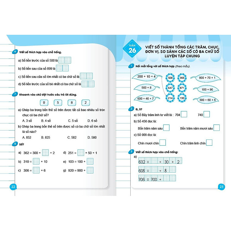 BÀI TẬP CUỐI TUẦN, Toán 2 - Kết nối Tri thức - Ảnh 5