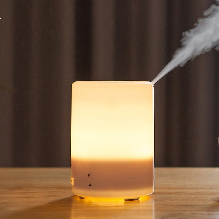 Máy xông tinh dầu, phun sương tạo độ ẩm không khí kiêm đèn ngủ tự ngắt - Hàng chính hãng