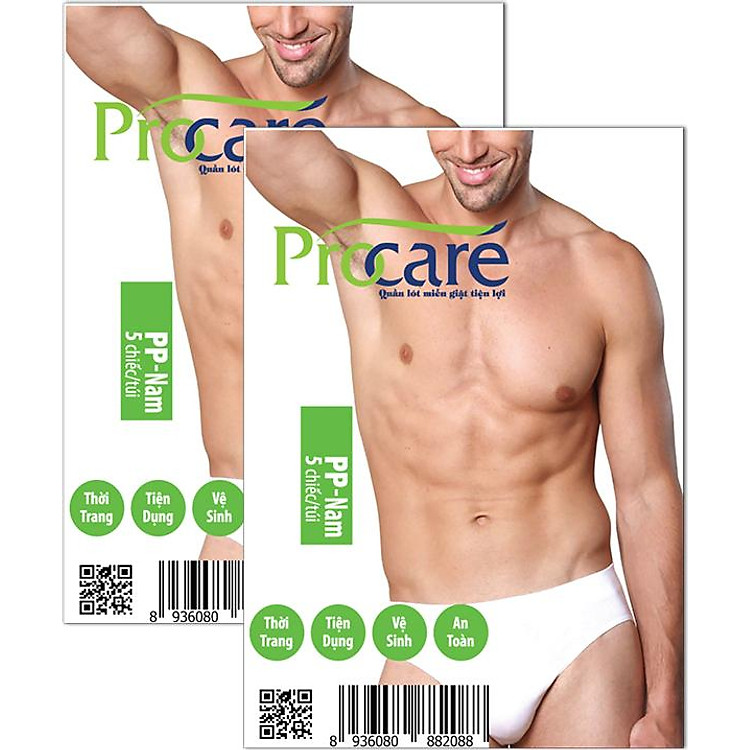 Combo 2 Gói Quần Lót Giấy Nam Procare PP - Trắng