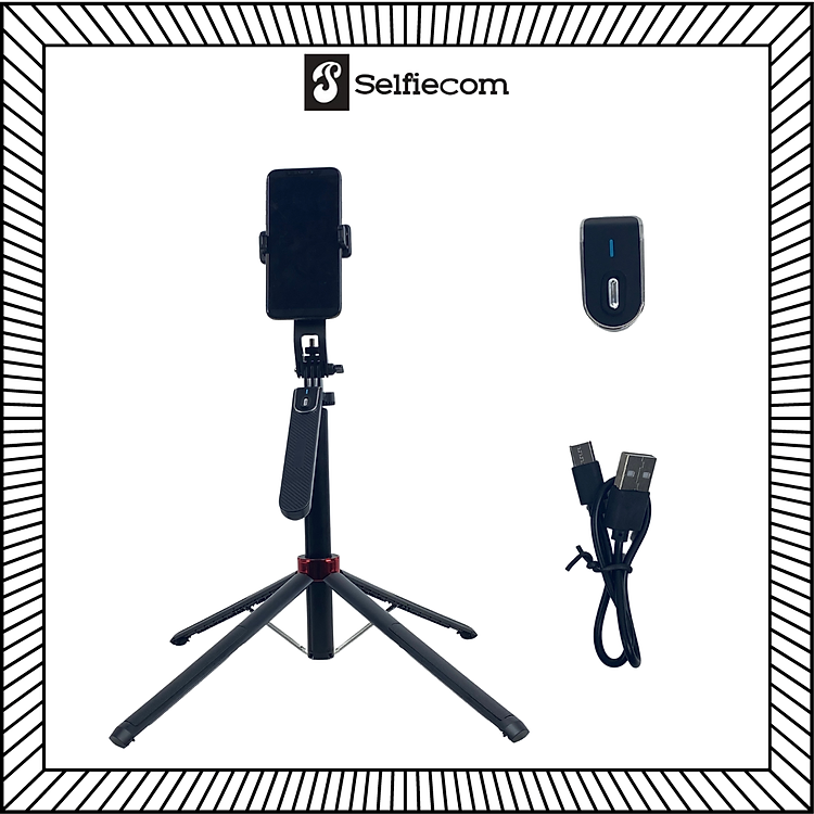 Gậy selfie tích hợp chân tripod cao 1m8 kèm phụ kiện chụp hình từ xa P185 - Hàng chính hãng