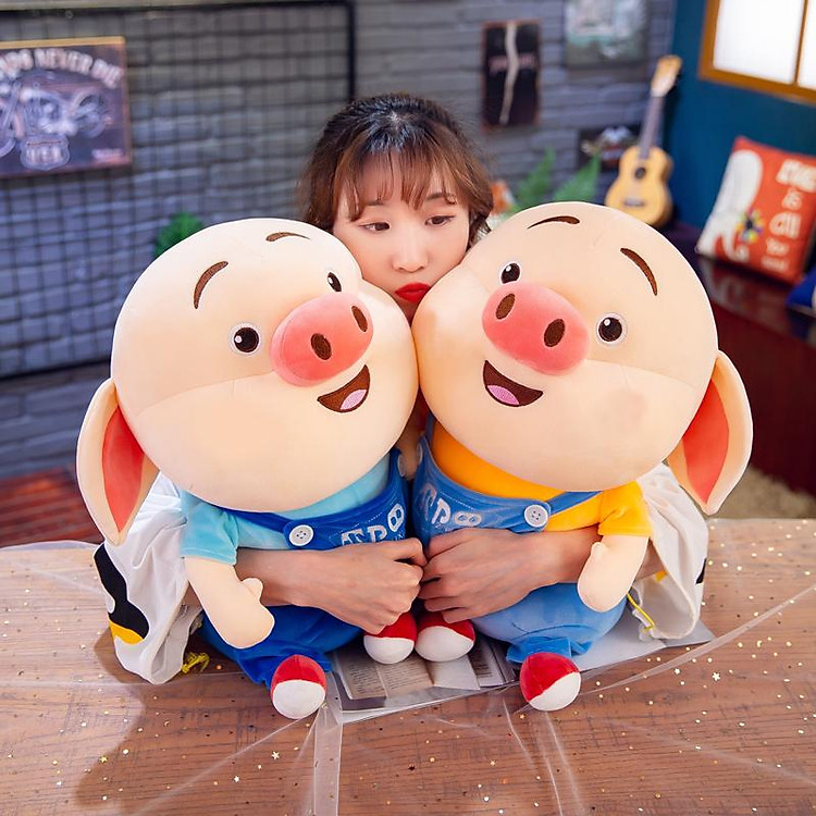Gấu bông heo TikTok cute 40cm Chính hãng Giá tốt - Hình ảnh 4