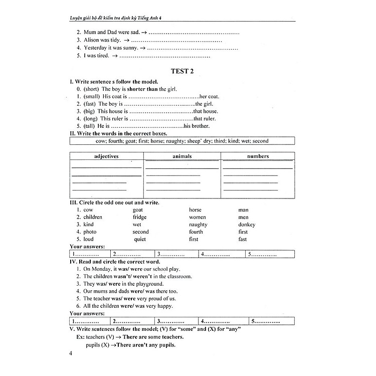 Luyện Giải Bộ Đề Kiểm Tra Định Kì Tiếng Anh 4 - Ảnh 7