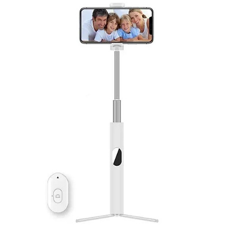 Gậy Tự sướng Blutooth Thế Hệ 4.0 3in1, Có Gương soi,Thân nhôm Siêu Nhẹ, Remote Tháo Rời Model L02, Có Thể Gấp Gọn Chiều Dài Tối Đa 66cm- Màu Ngẫu Nhiên