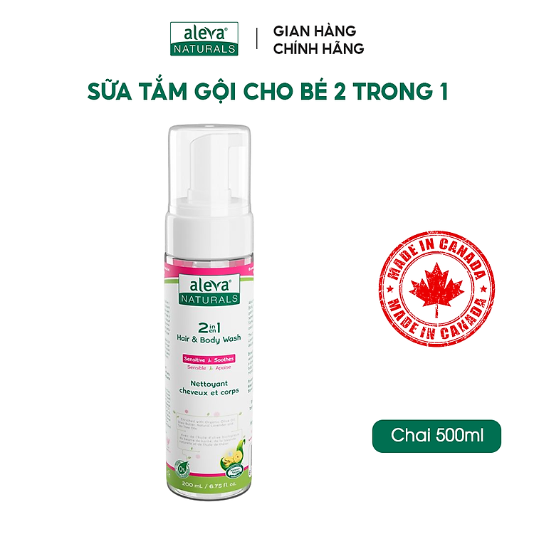 Sữa tắm gội dưỡng ẩm cho bé Chính hãng Ưu đãi - Hình ảnh 2
