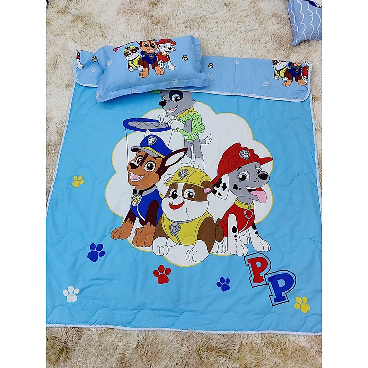 Bộ Chăn Gối Cho Bé Cottong 100%