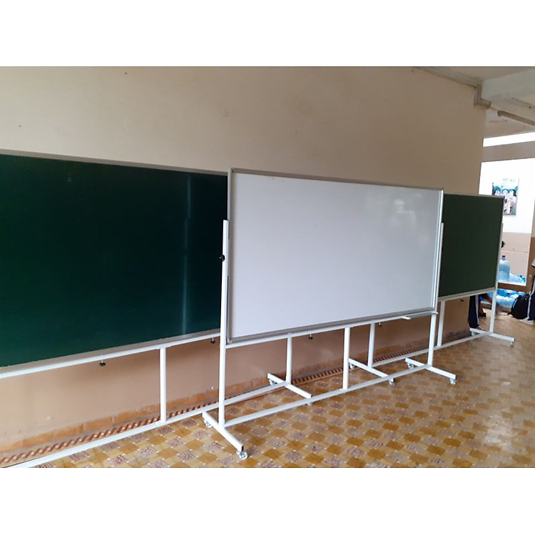 Bảng xoay 2 mặt có chân di động phấn từ (60x80cm) - Ảnh 7