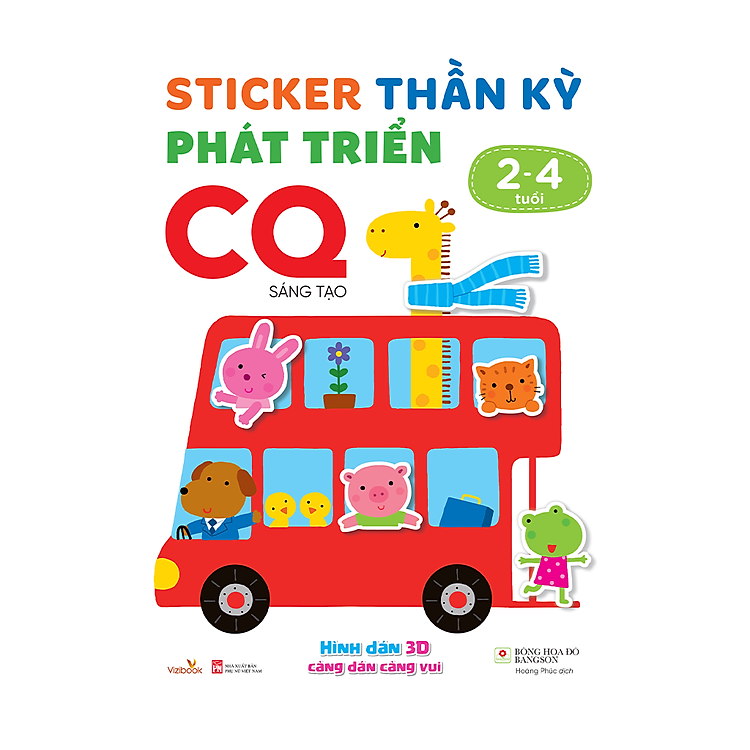 Sticker Thần Kỳ Phát Triển Chỉ Số CQ – Sáng Tạo – Dành cho trẻ 2-4 tuổi