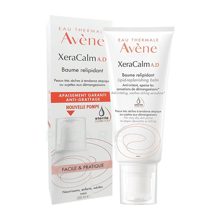 Avène Kem Dưỡng Da Làm Dịu Cơn Ngứa Tức Thời XeraCalm AD Lipid-Replenishing Cream 200ml