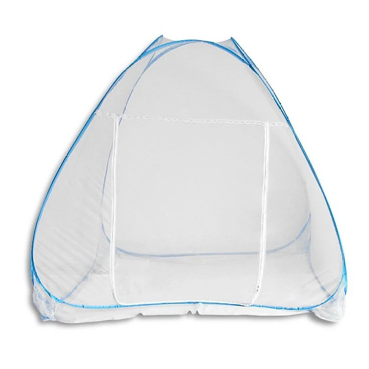 Màn chụp tự bung gấp gọn không đáy 2 cửa 1m5 x 1m95 Xanh