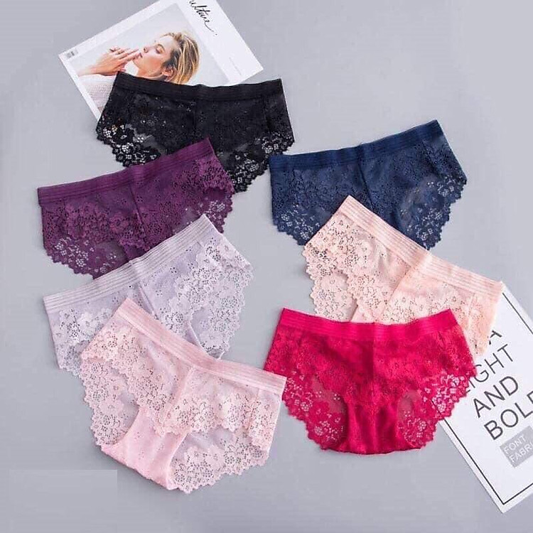 Combo 10 quần lót ren sexy cho phái đẹp trộn màu ngẫu nhiên