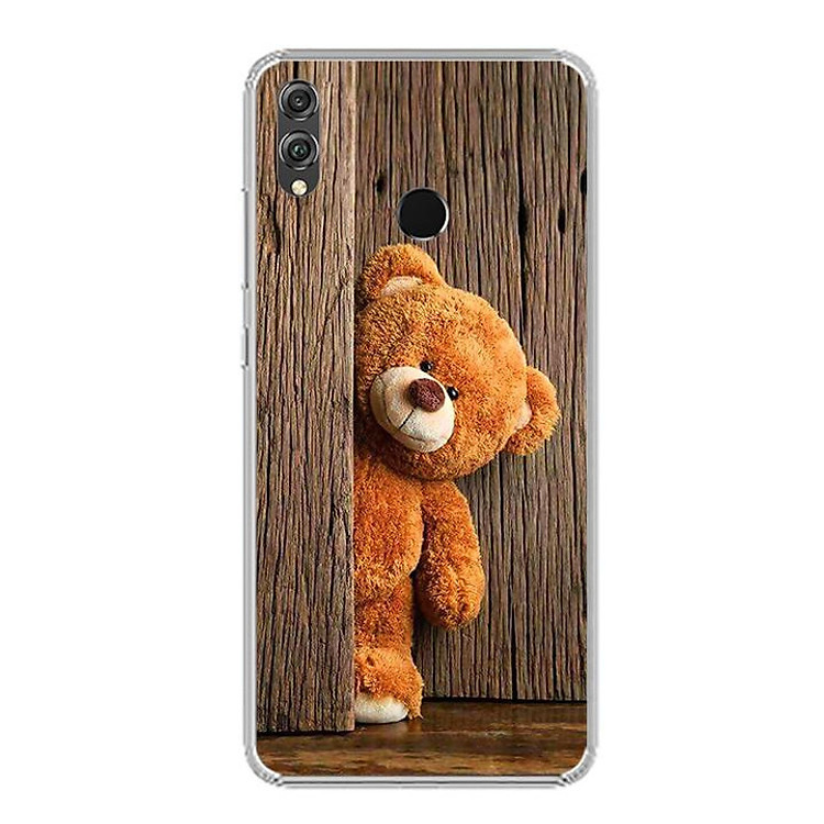 Ốp điện thoại Huawei Honor 8X - Silicon dẻo - 0136 TEDDY - Hàng Chính Hãng
