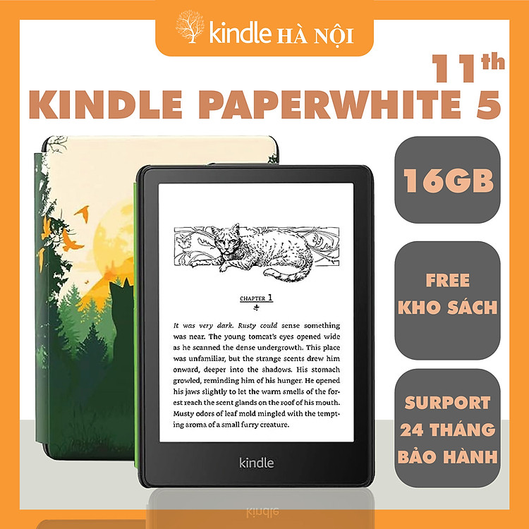 Combo Máy đọc sách All New Kindle Paperwhite 6 - Hàng chính hãng