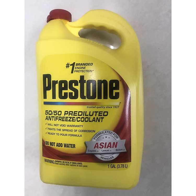 Nước làm mát Prestone AF6200 3.78 lít - Nhập khẩu từ Mỹ -chuyên dùng cho dòng xe TOYOTA, LEXUS, SCION