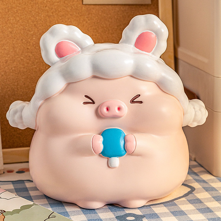 Ống Tiết Kiệm Heo Ăn Kem (18cm)