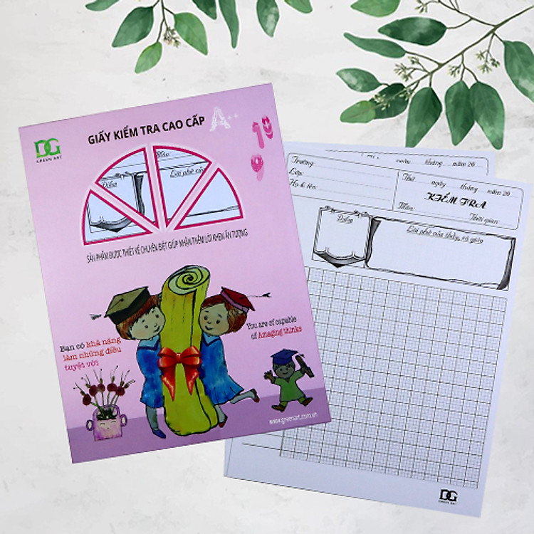 Giấy Kiểm Tra Kẻ 4 Ô Ly (100gsm, 15 tờ)