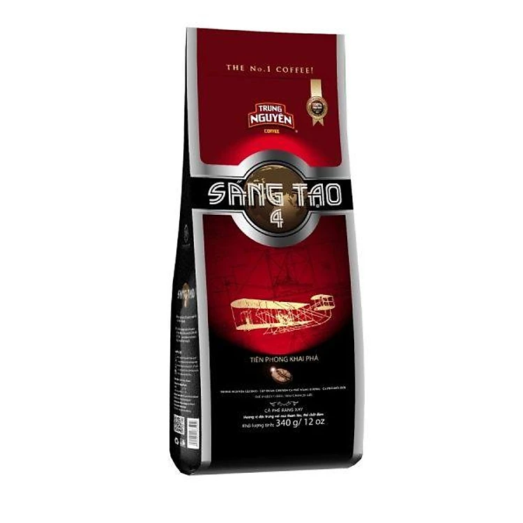 Cà Phê Rang Xay  Sáng Tạo 4 Trung Nguyên Legend – Gói 340g – Gu Mạnh Cân Bằng, Dùng Ngon Với Đá & Sữa - Pha Phin