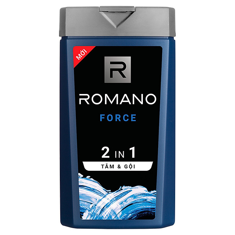 Dầu Tắm Gội 2 Trong 1 Dành Cho Nam Romano Force (180g)