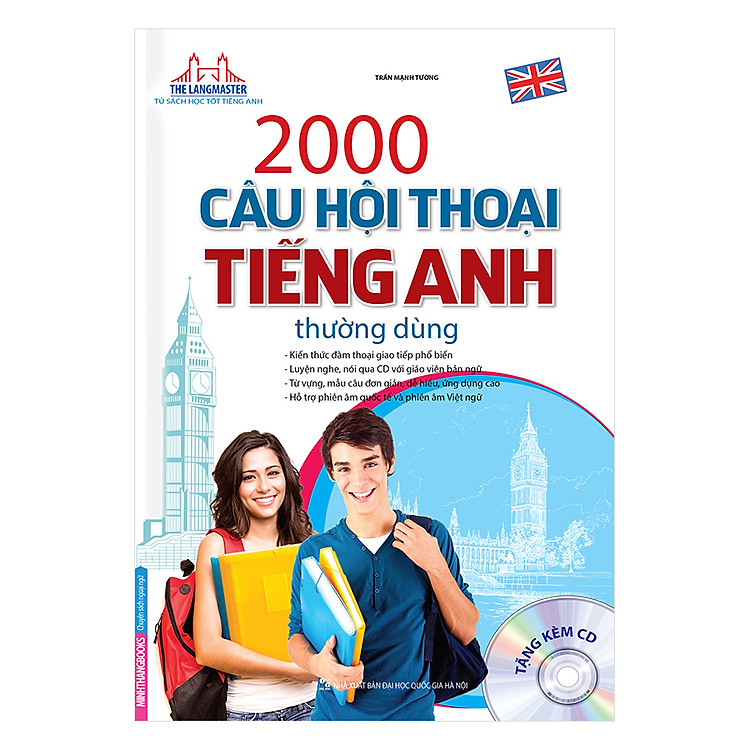 Sách The Langmaster - 2000 Câu Hội Thoại Tiếng Anh Thường Dùng