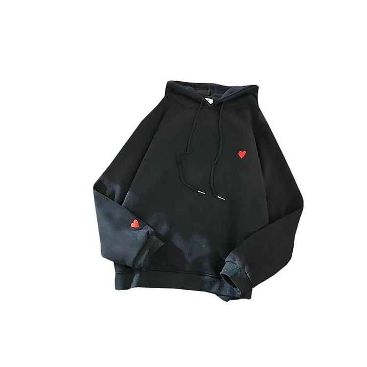 ÁO HOODIE IN HÌNH HỌA TIẾT TRÁI TIM SIÊU ĐẸP ,CHẤT NỈ BÔNG NÓN 2 LỚP CỰC KỲ CHẮC CHẮN