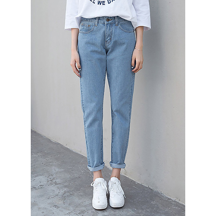 Quần Baggy Nữ Trơn Form Đứng