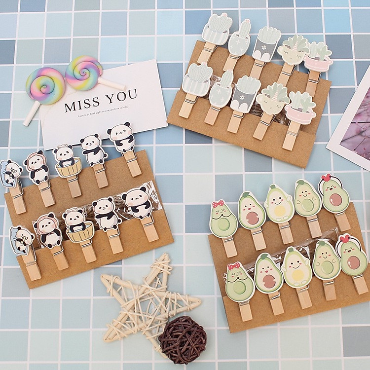 Kẹp Ảnh Gỗ (10 chiếc) - Ảnh 2