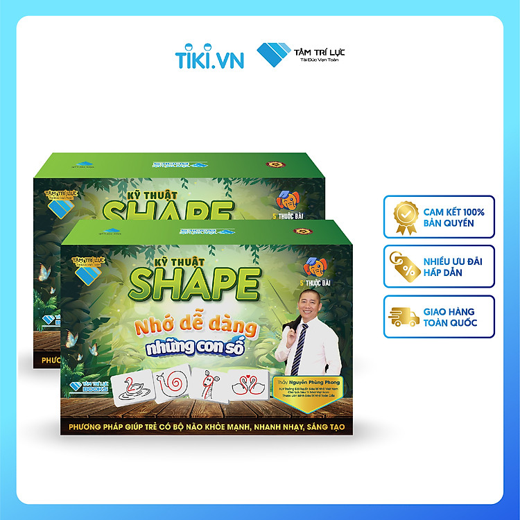 Bộ thẻ học thông minh FLASHCARD SHAPE (100 thẻ)