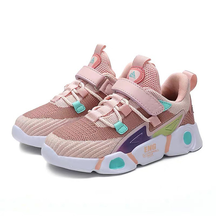 Giày bé gái 3 - 15 tuổi dáng sneaker năng động và cá tính GE58