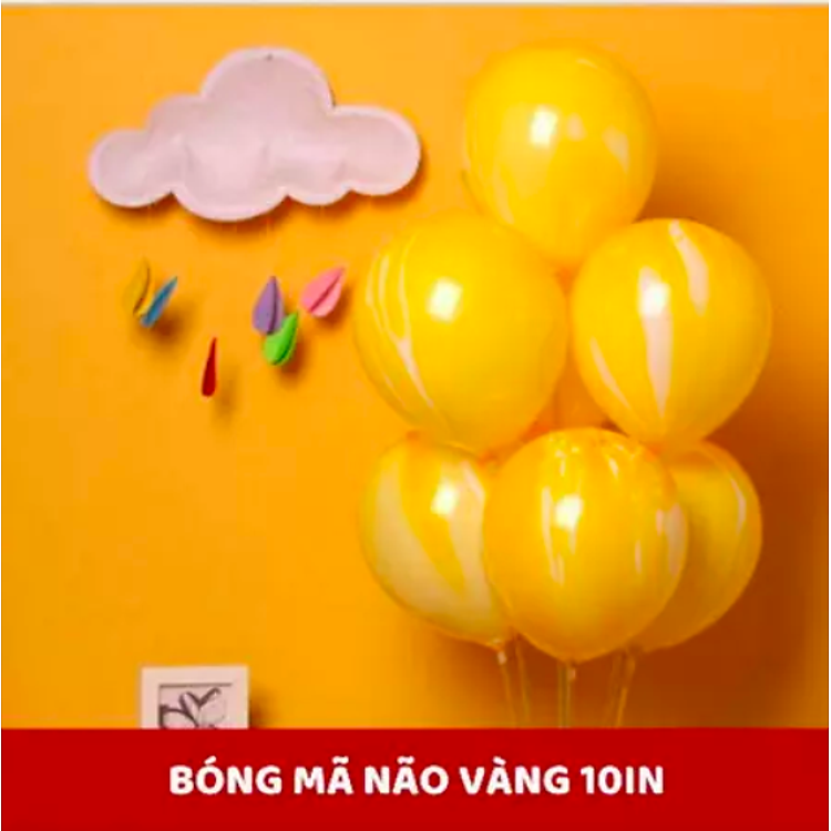 Bóng bay vân đá Sơn Thuỷ (100 chiếc) – Vàng