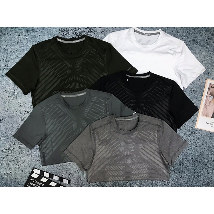 Áo Thun Nam Thun Lạnh Cổ Tròn Tập Thể Thao,Đá Bóng,Đi Chơi