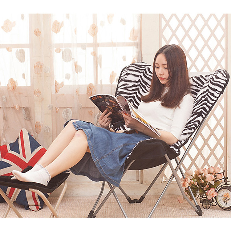 ghế thư giãn cao cấp, gấp gọn dễ dàng, có túi đựng