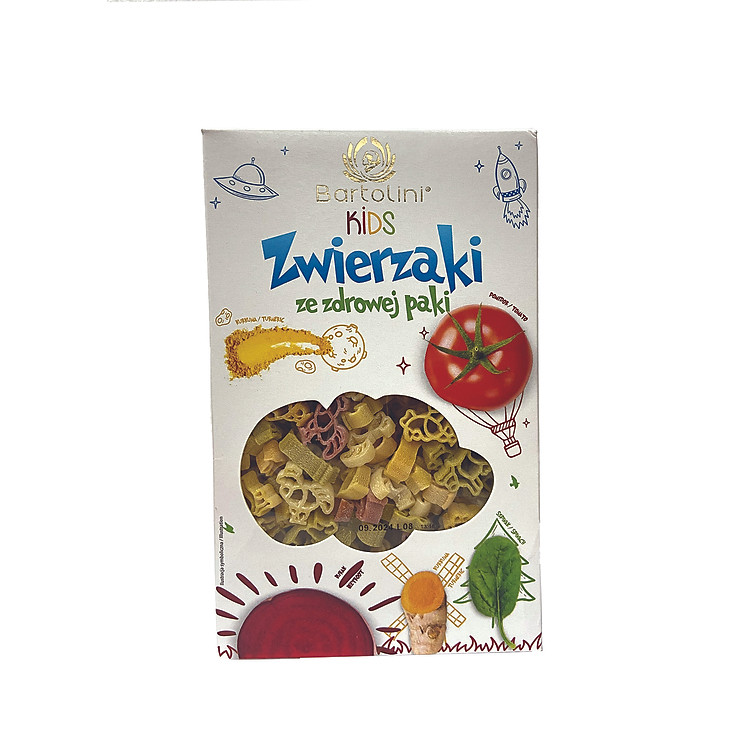 Mì nui rau củ hình động vật Bartolini 250g Giá tốt