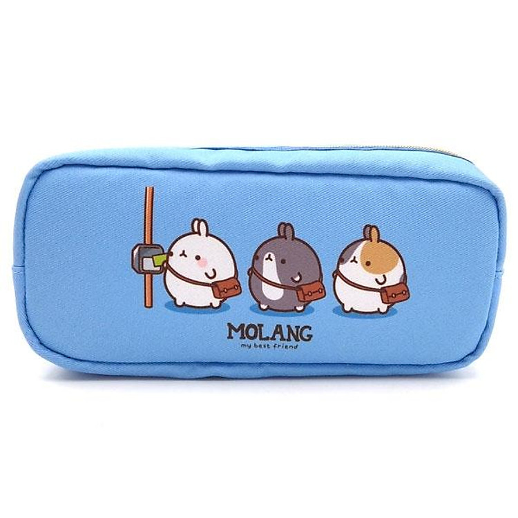 Hộp Bút Magic Channel 2 Ngăn Kéo Molang Ver.3 – Màu Xanh
