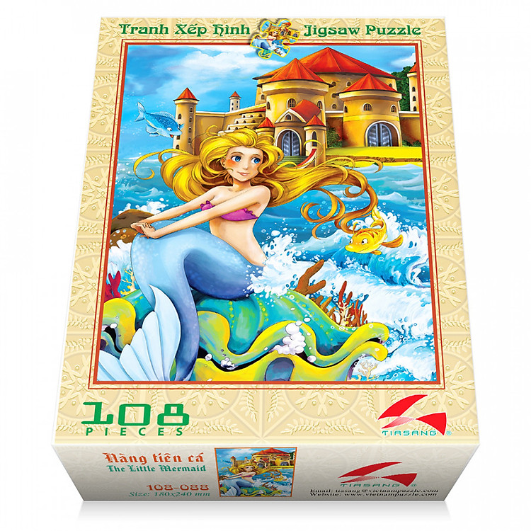 Mua tại Tiki: Mua Tranh xếp hình Nàng tiên cá 108 mảnh Chính hãng Giá tốt