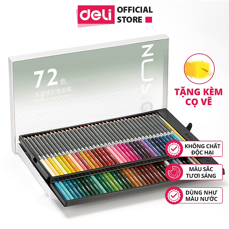 Bút Chì Màu Nước Nusign (48 màu)