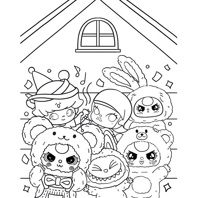 Thị trấn Baby Three - Sách tô màu - Ảnh 4