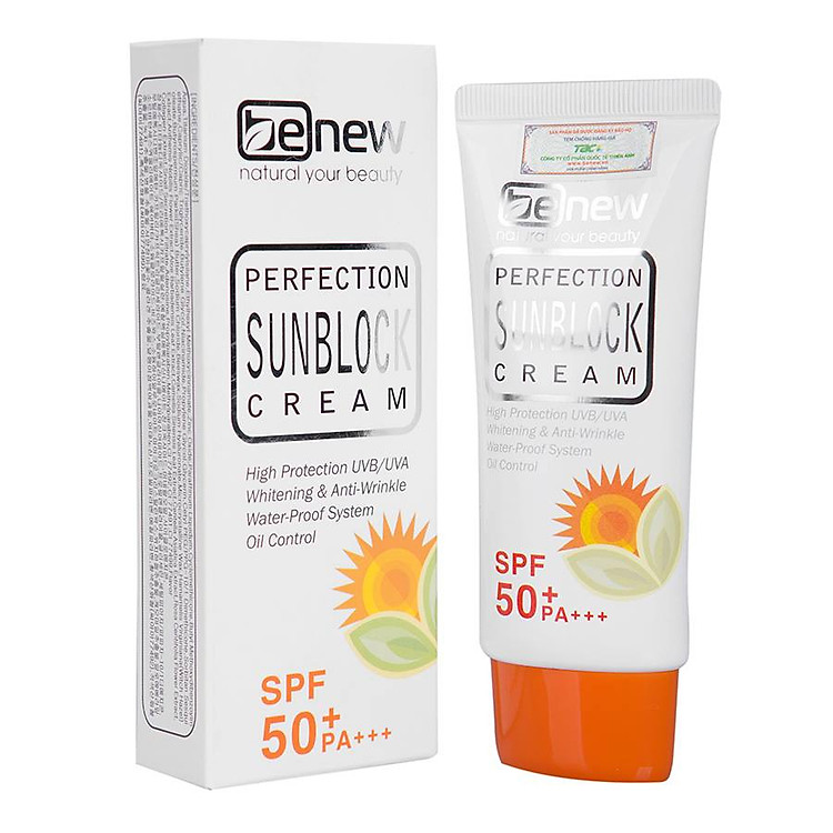 Kem chống nắng kiềm dầu bật tông trắng mịn Benew Hàn quốc ( 50ml)