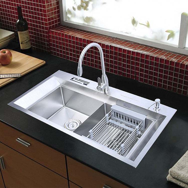 Bộ chậu rửa bát vòi rửa bát nóng lạnh cao cấp RANOX RN2692