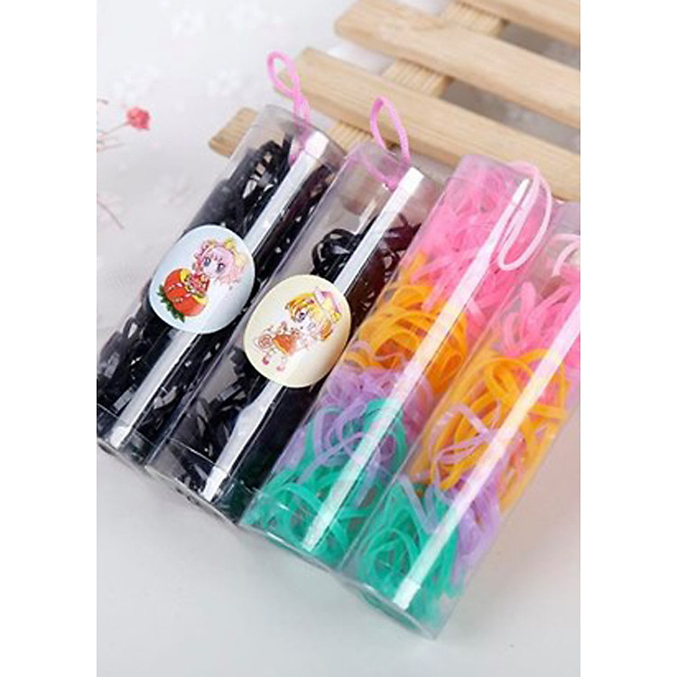 Set 50 dây buộc tóc chun cực bền, đơn giản, tiện dụng