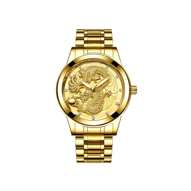 Đồng hồ Dasavoong mặt rồng dây sắt DH 079 080