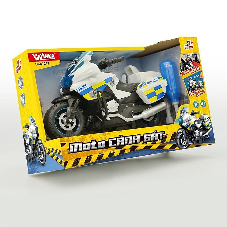 Xe Motor Cảnh Sát DUKA DK81212 Chính hãng Ưu đãi - Hình ảnh 4