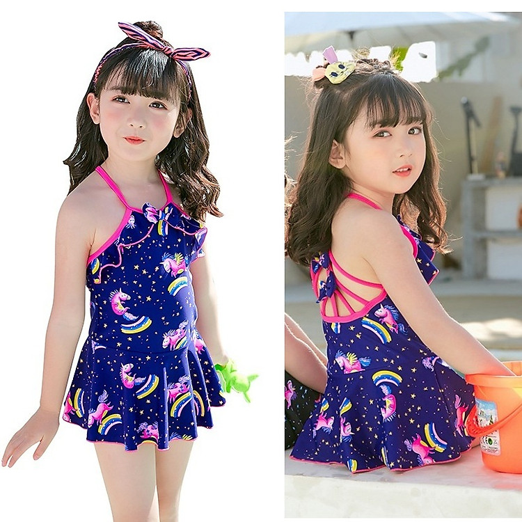 Đồ bơi bé gái poly bé nhỏ dễ thương Bg1914