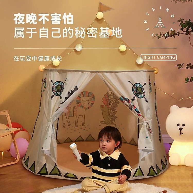 Lều Thổ Dân Cho Bé - Hàng Chính Hãng Chính hãng Giá tốt - Hình ảnh 4
