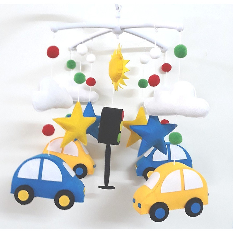 TReo nôi hanmade màu sắc ô tô cho bé