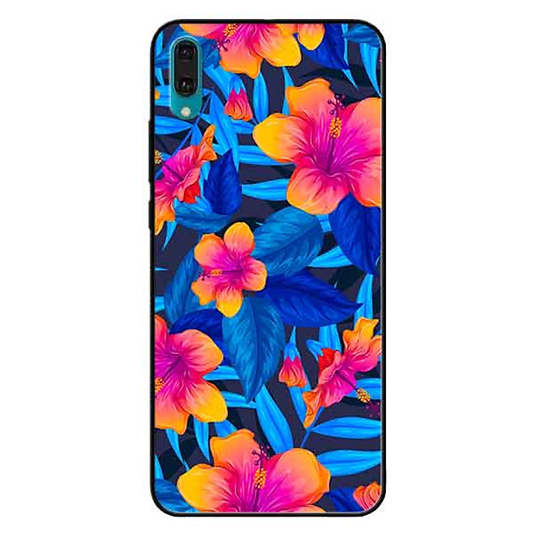 Ốp lưng in cho Huawei Y7 Pro 2019 Mẫu Hoa Lá Xanh
