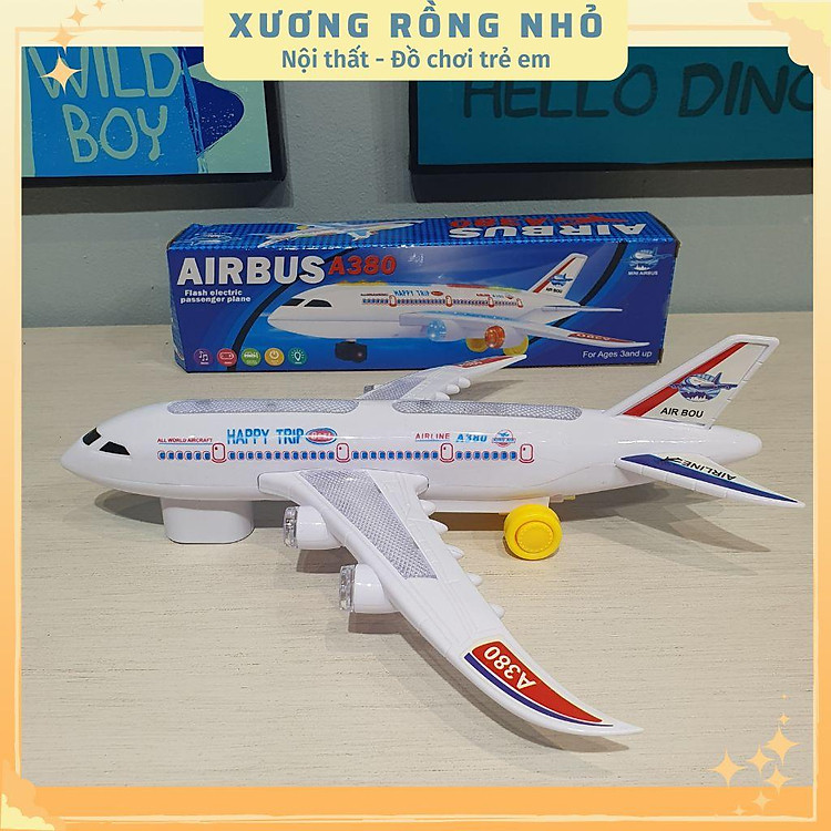 Mô hình Máy Bay Airbus A380 Pin Cảm ứng Chính hãng Giá rẻ - Hình ảnh 2