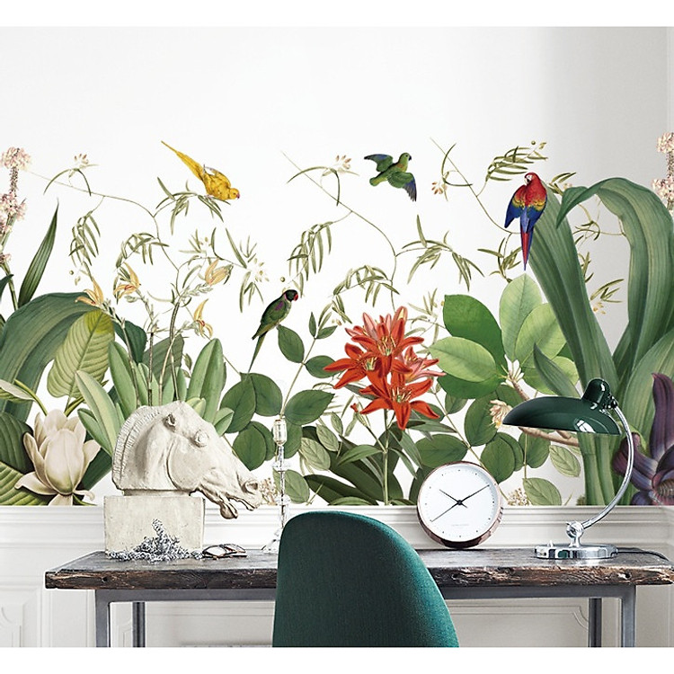 decal dán tường-vườn nhiệt đới-M3