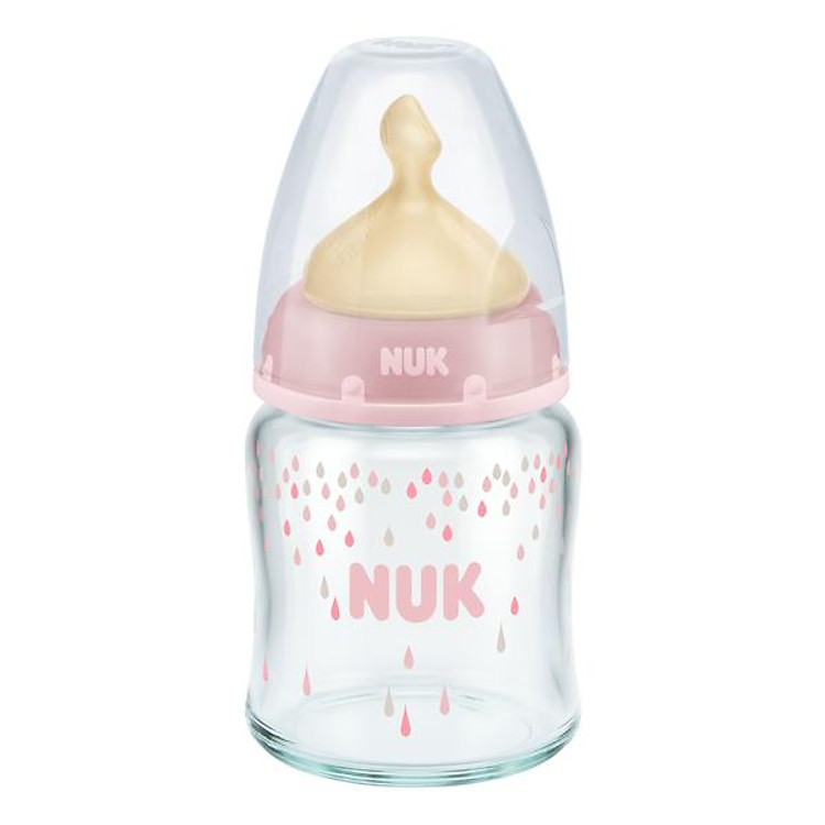 Bình Sữa Thủy Tinh NUK 747076 - (120ml) - Màu Ngẫu Nhiên