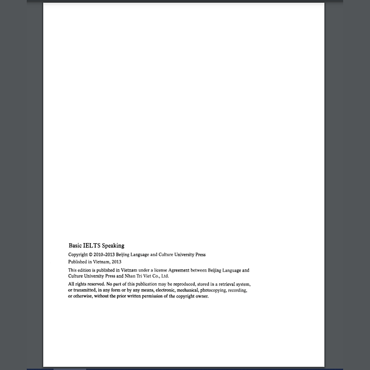 Basic IELTS Speaking (Tái Bản 2020) - Ảnh 3