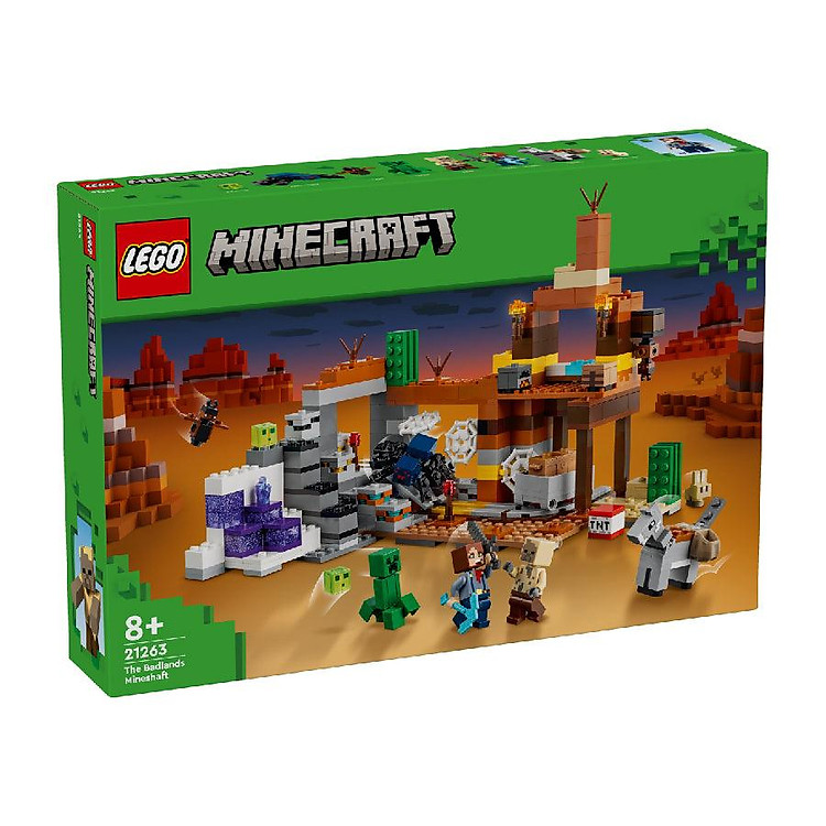 LEGO MINECRAFT 21263 Hầm Mỏ Vùng Hoang Mạc Chính hãng Ưu đãi - Hình ảnh 2